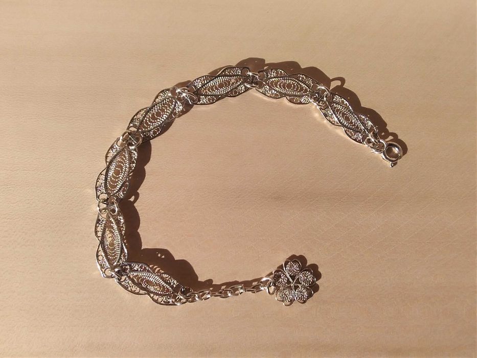 Bransoletka srebro 21 cm