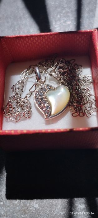 Srebrny łańcuszek 925+ srebrna zawieszka 925