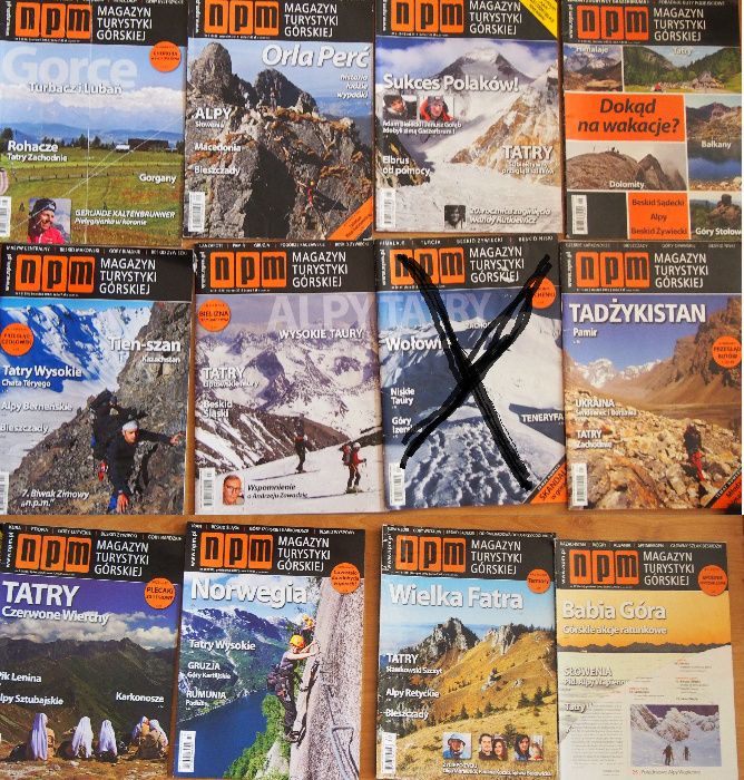 NPM- magazyn górski czasopismo od 2008 - 2016r.