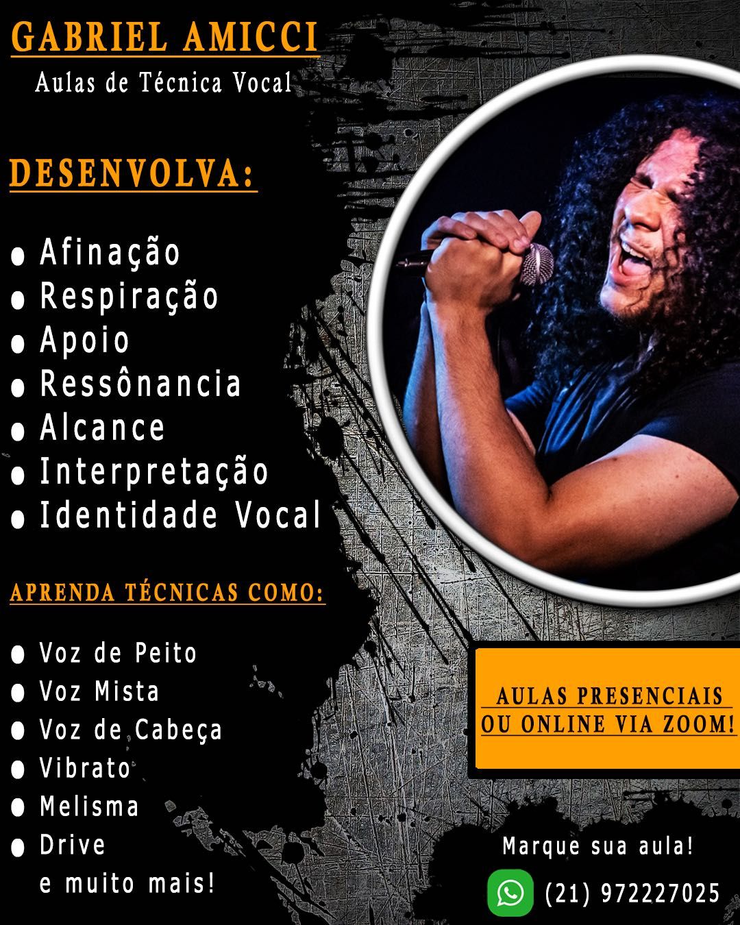 Aulas de Canto, Tecnica vocal e afinação