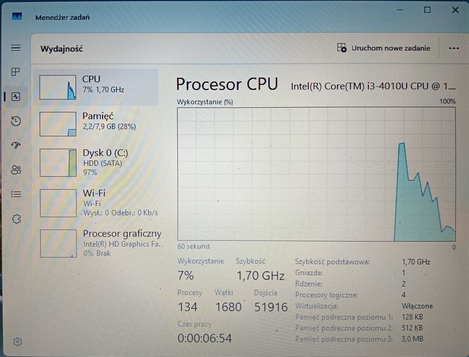 Laptopy Asus S301L - USZKODZONY Touchpad/Bateria - Ekran Dotykowy - Do Naprawy/Na Części