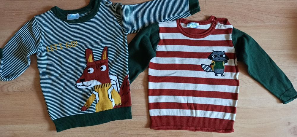 Sweterki z długim rękawem r.80