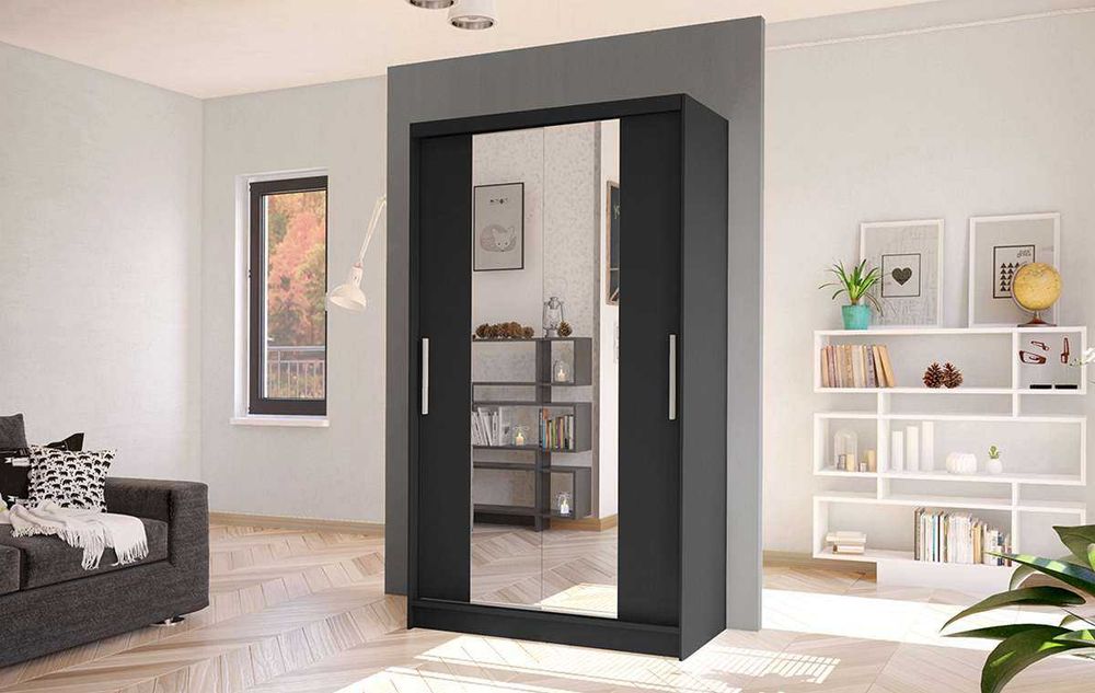 Nowa Szafa przesuwna garderoba ATLAS 2 100cm Fronty lustrzane