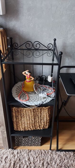 Szafka Ikea czarna metalowa