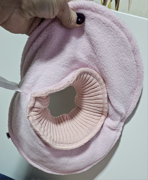 Komin Golfik dziecięcy różowy r.S/M Nowy