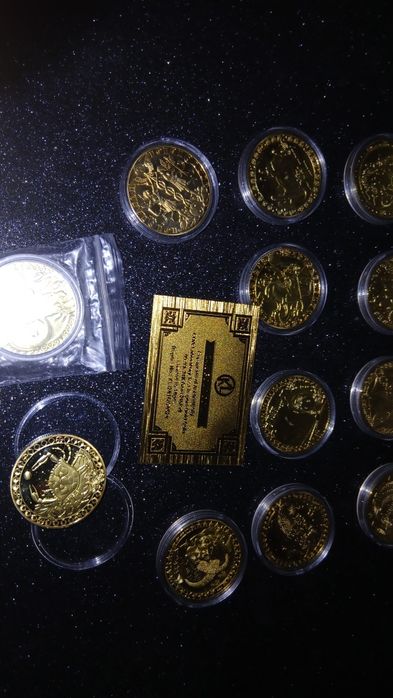 Medalha sgno chapada ouro por 15 € cada