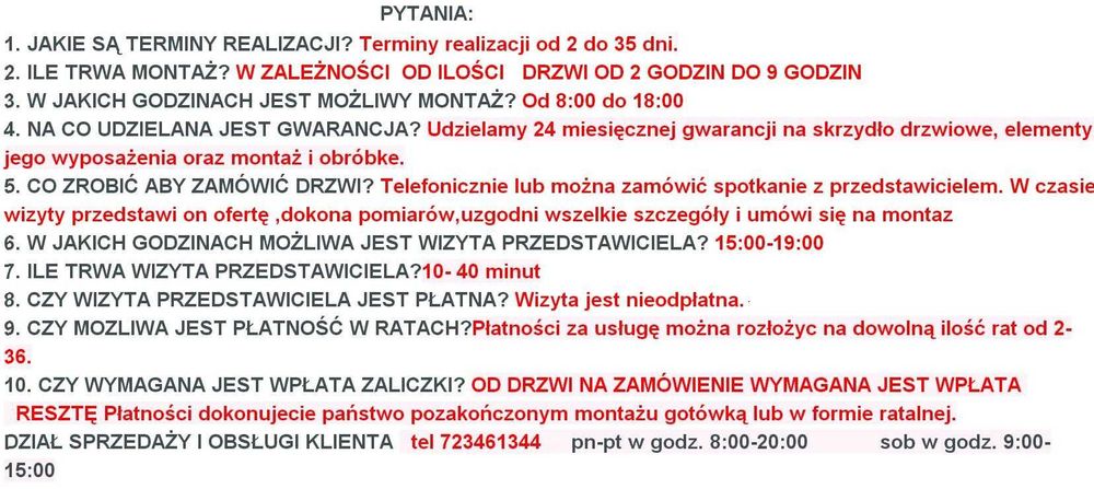 NOWE DRZWI  wewnętrzne pokojowe ramowe do domów mieszkań NOWOCZESNE
