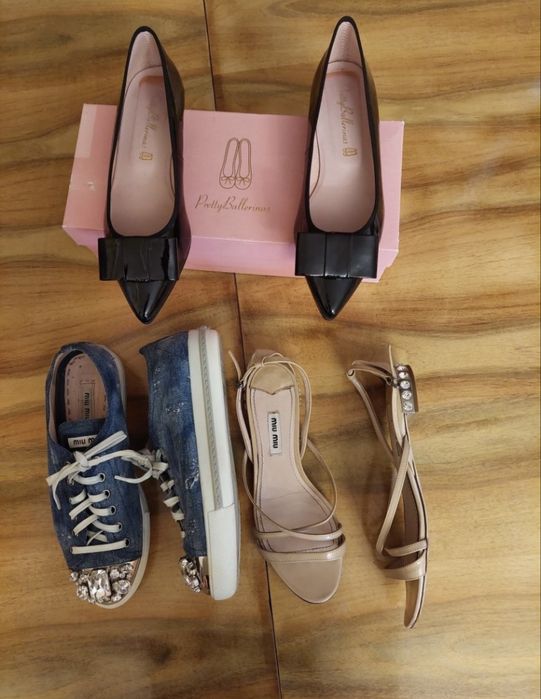 Кеди кросівки miu miu prada  оригінал в ідеалі