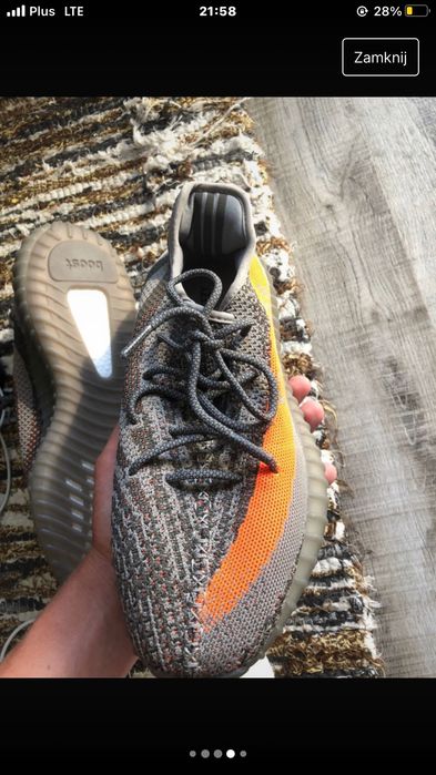 Szare Yeezy Boost 350
