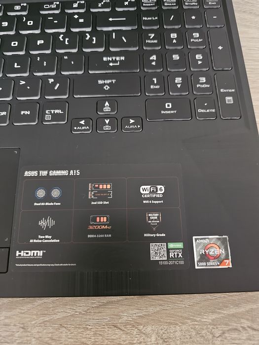 ASUS TUF A15 Rtx3060