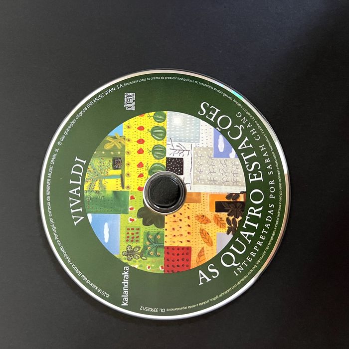 Livro As Quatro Estações de Vivaldi, com CD Música