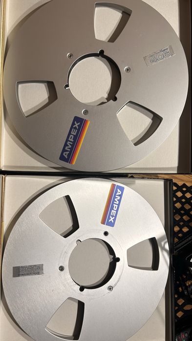 Szpule magnetofonowe 26,5 MAXELL + AMPEX