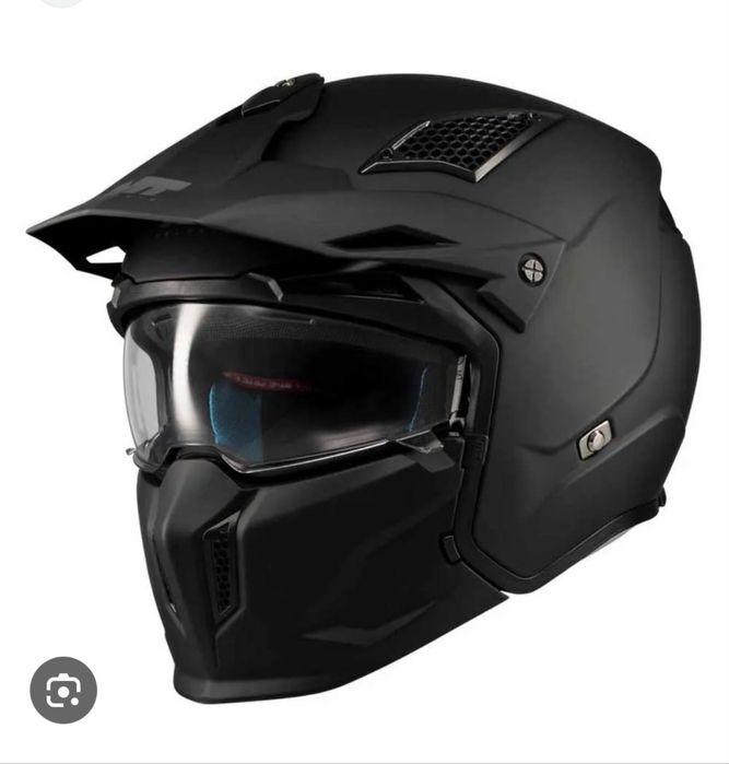 Capacete MT Helmets Capacete conversível Streetfighter SV S Pure Matt Black