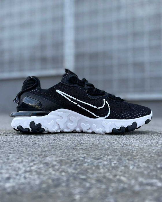 !ХІТ ПРОДАЖУ! Nike React Vision Black/White 40 41 42 43 44 45 найк