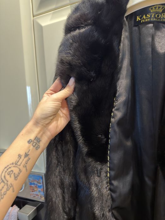 Шуба норковая в пол  халат шуба норкова  Kastoria Blackglama Греция
