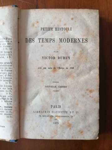 Petite histoire des temps modernes - 1875