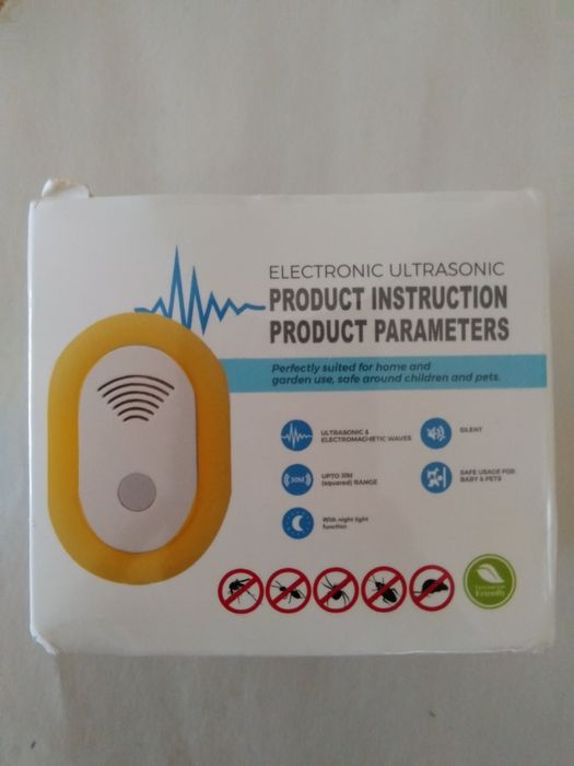 Aparelho elétrico ultrassónico para afastar insetos e ratos