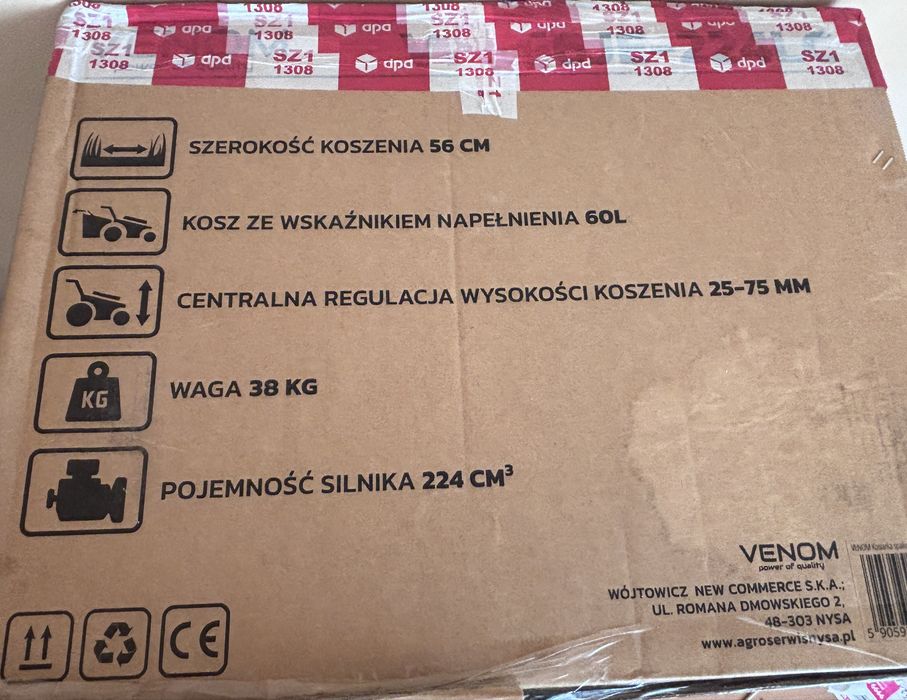 Kosiarka spalinowa VENOM 56 cm 224 cm³ – nowa, nieużywana
