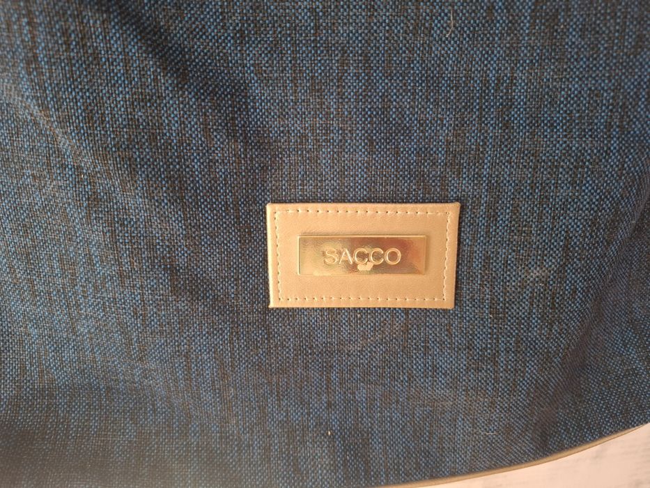 Granatowa torba shoperka Sacco