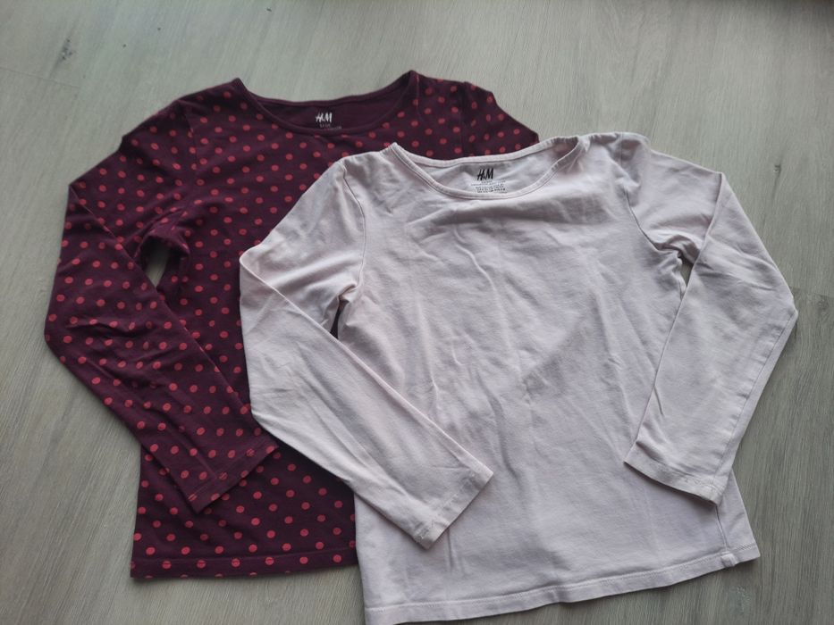 Bluzka H&M 2 szt. rozm. 122/128
