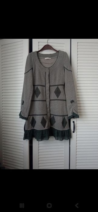 Sukienka dzianinowa Cream