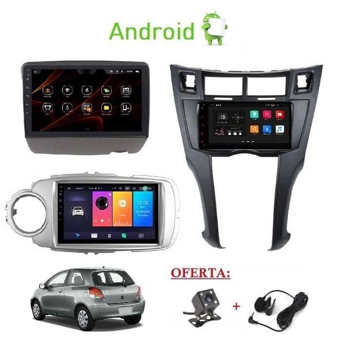 (NOVO) Rádio 2DIN Toyota YARIS (1999 até 2019) • Android GPS [4+32GB]