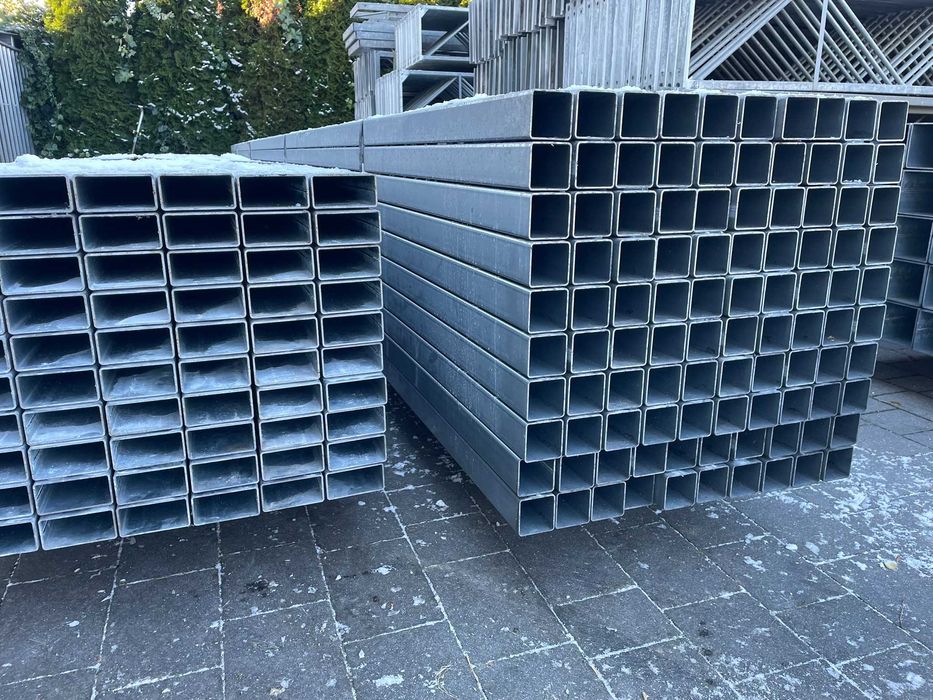 60x40x1,5 Profile stalowe ocynk zamknięte rury łaty ogrodzenie słupy