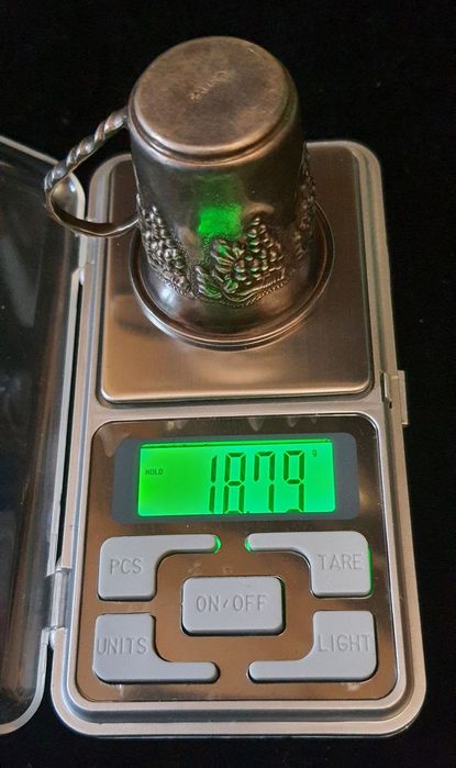 Кофейная чашка миниатюра серебро