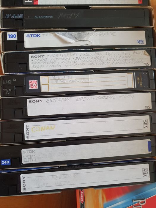 Kasety vhs bajki