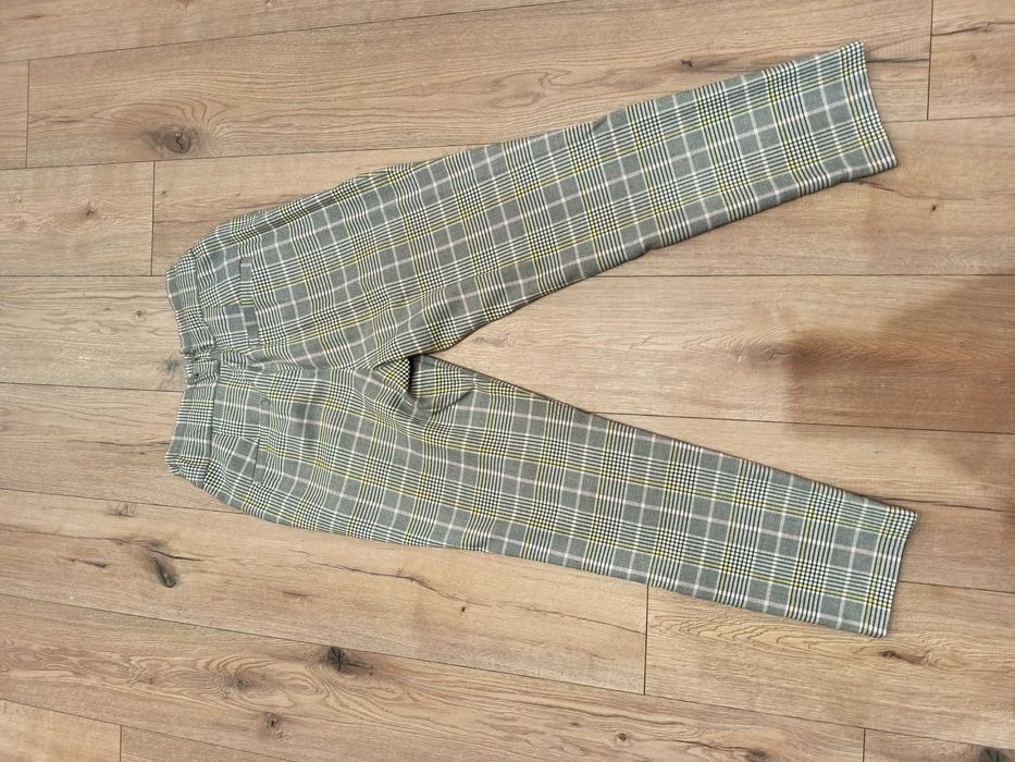 komplet kostium damski wiosna krata