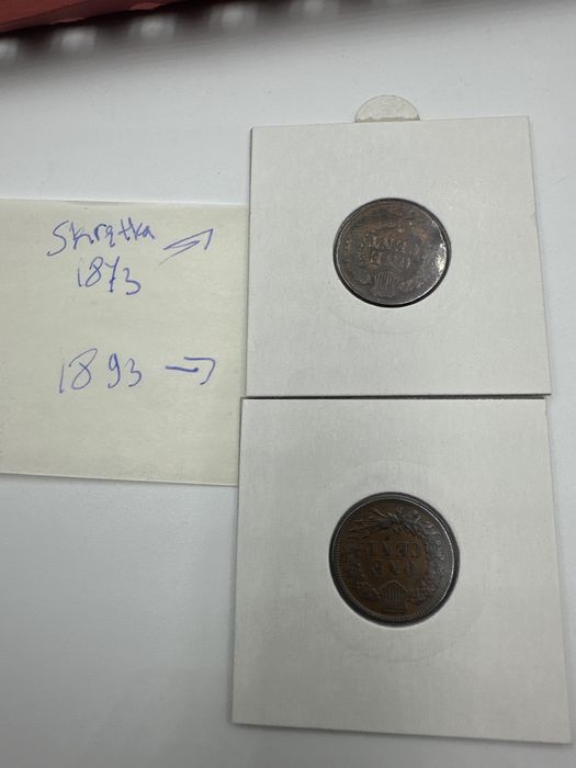 One cent 1873 USA Stany Zjednoczone open 3 SKRĘTKA