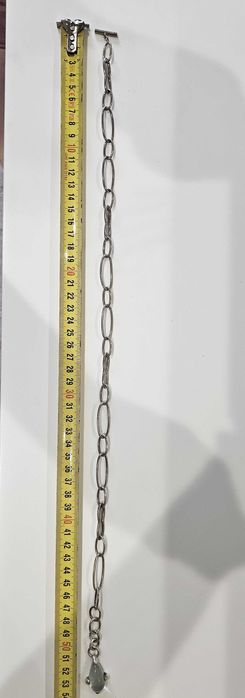 Colar com pedra e brincos em prata