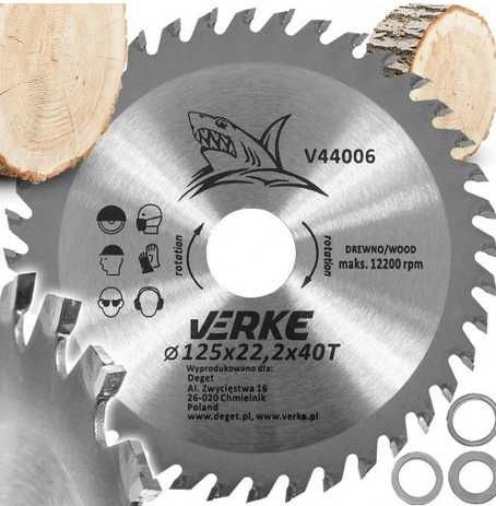 Tarcza Piła Widiowa Do Drewna 125x22,2x40T Widia 2szt