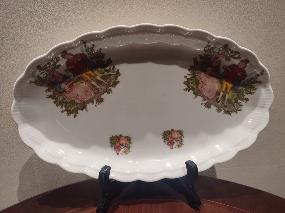 Śliczny stary półmisek porcelana Wałbrzych