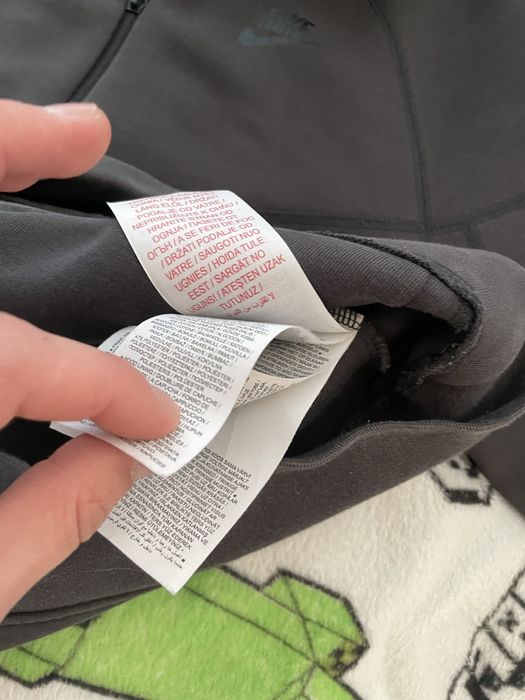 Кофта Nike teech fleace темно сіра ОРИГІНАЛ