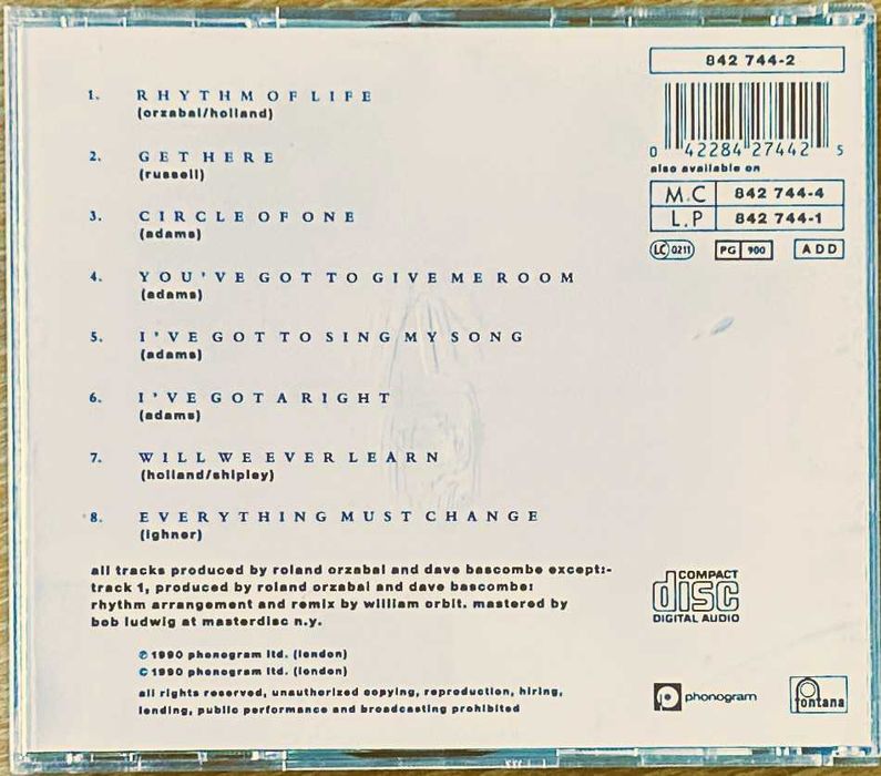 Oleta Adams - Circle of One - 1990 - CD