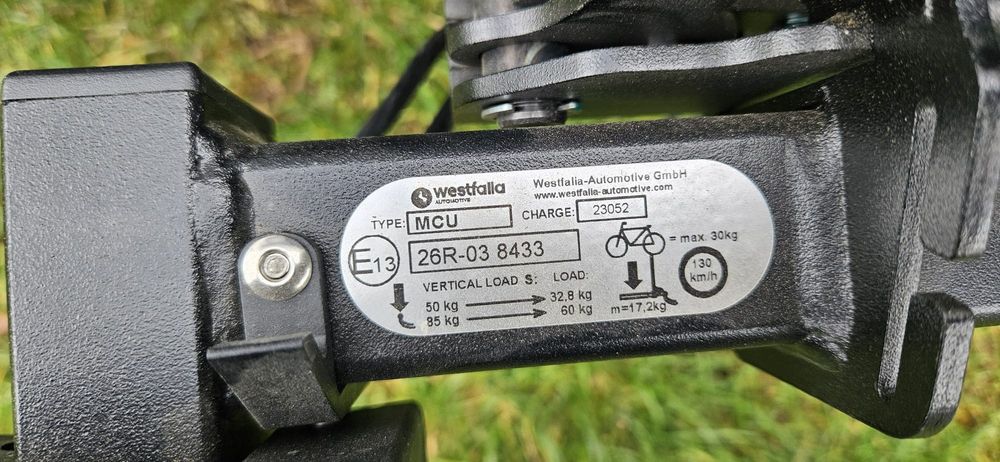 Westfalia MCU BC 60 BC60 bagaznik na 2 rowery platforma