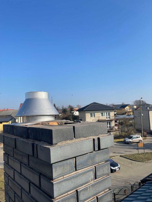 Frezowanie kominów diamentowo bez wibracji, montaż wkładów kominowych