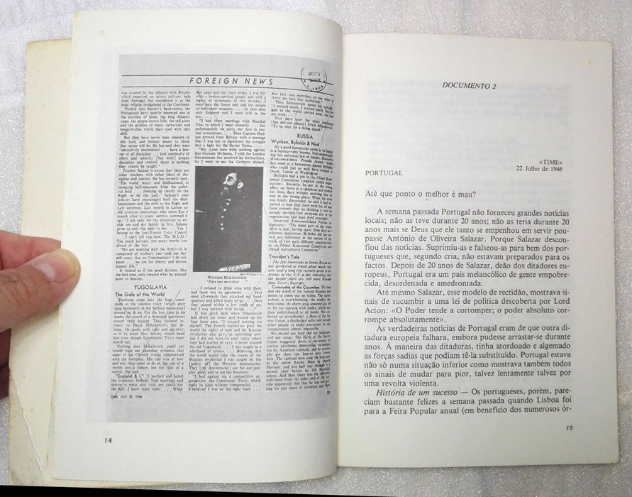 Livro A Proibição da TIME no Regime Fascista