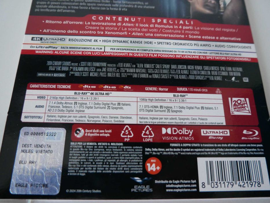 "Alien Romulus" na UHD i Blu-ray