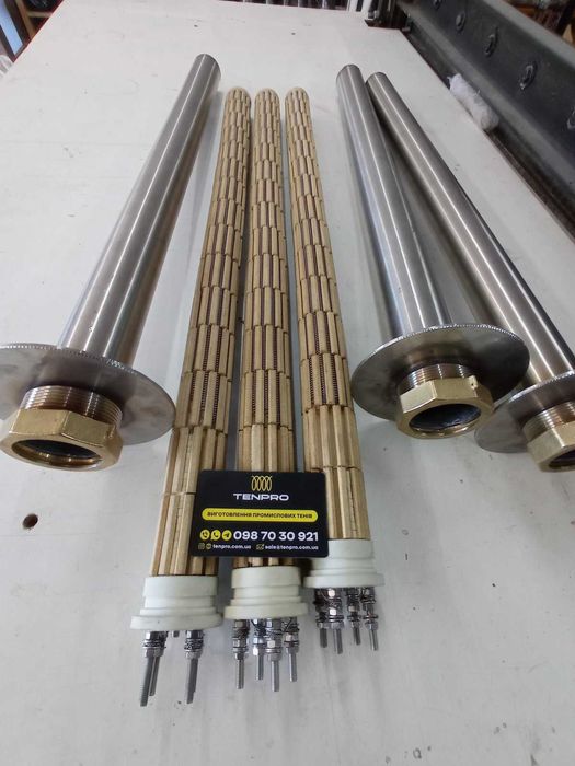 Сухий тен керамічний з колбою для промислового обладнання. ТенПро