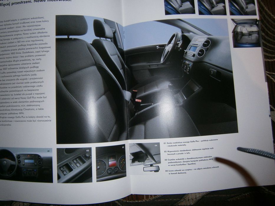 Folder prospekt VW Golf V PLUS