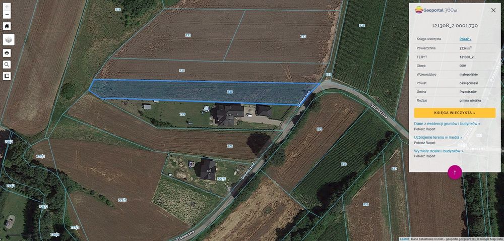 Działka budowlana 23 ary (2334 m²) zabudowa zagrodowa - Przeciszów-Las - Widok 3
