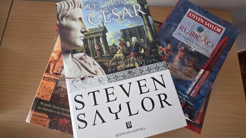 11 livros da coleção "Um Mistério na Roma Antiga" de Steven Saylor