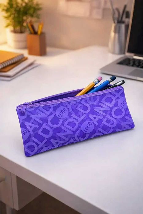 Силиконовый пенал-косметичка водонепроницаемый 21,5×11 см на молнии