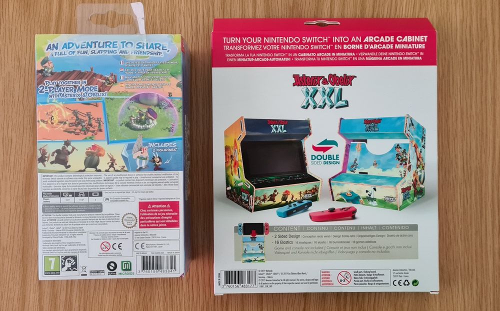 Asterix e Obelix XXL3 (selado) com suporte arcade para Nintendo Switch