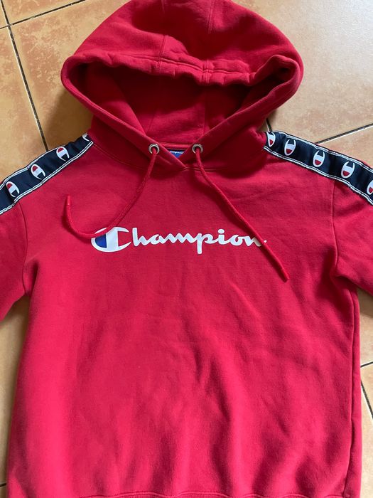CHAMPION bluza czerwona z kapturem  small S/M