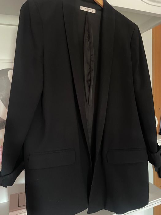 Blazer preto XL - Mango