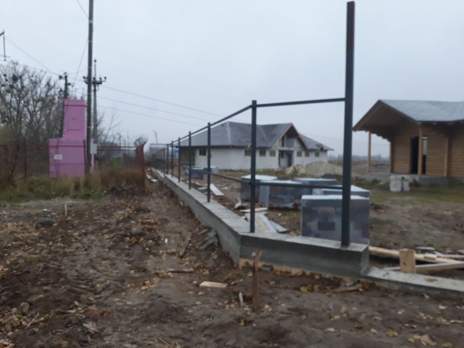 Забор из профнастила , откатные ворота, автоматика , навеси, калитки,