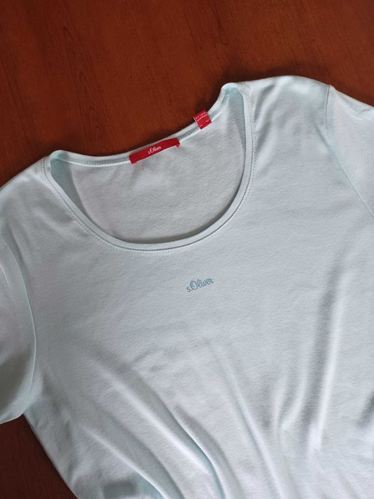 bluzka t-shirt błękitna, jak nowa, s.Oliwer,  XL, XXL